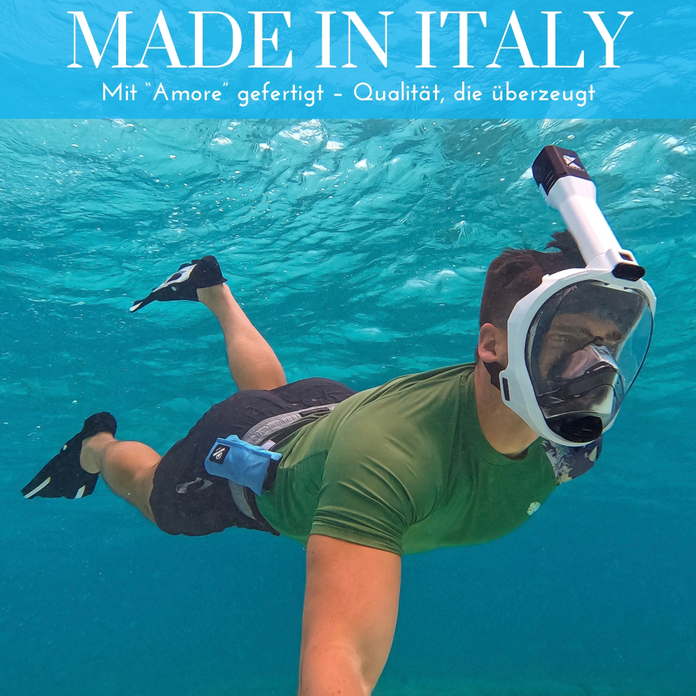 Krótkie płetwy made in Italy, do nurkowania