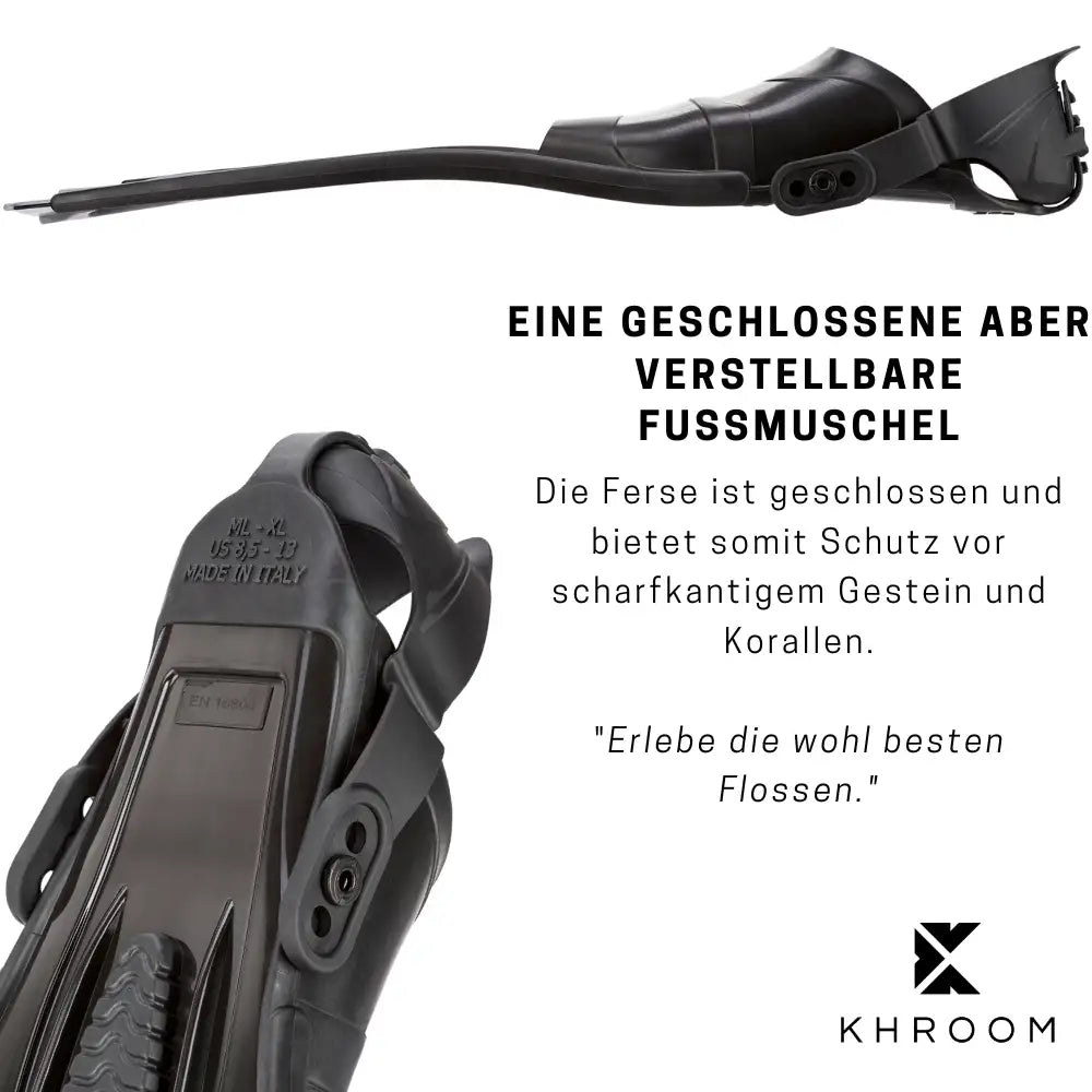 Verstellbare Schnorchelflossen – Flexibel, komfortabel, Made in Italy